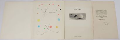 Joan Miró – 3 pièces (eaux fortes) Joan Miró – 3 pièces (eaux fortes)
Epoque: Xxième... Gazette Drouot