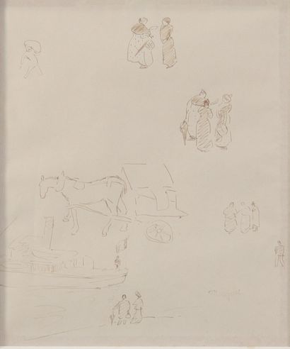 Albert MARQUET (1875-1947) dessin a l'encre 