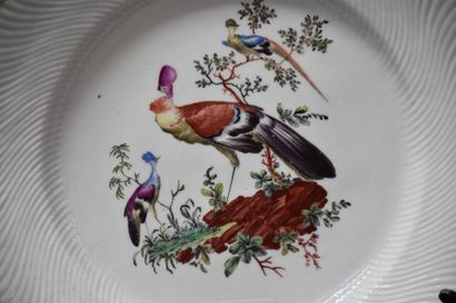 null PORCELAIN PLATE FROM TOURNAI 18 TH CENTURY POLYCHROME WITH A THOUSAND DIMENSIONS,...