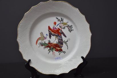 null PORCELAIN PLATE OF TOURNAI 18 TH CENTURY AT A THOUSAND DIMENSIONS, DECORATION...