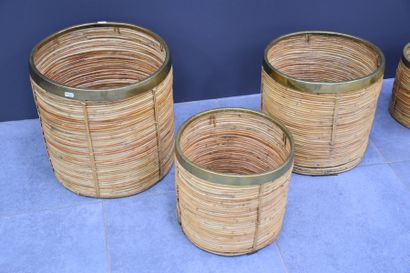 null LOT OF 6 PLANTERS YEARS OF 70 CERCLAGE COPPER