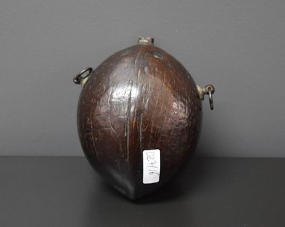 null PEAR A POWDER IN COCONUT END XVIII EME IN THE FORM OF LONG DIODON 14 CM