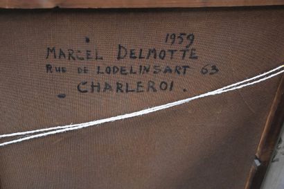 Marcel DELMOTTE MARCEL DELMOTTE (1901- 1984). OIL ON PANEL SIGNED BOTTOM RIGHT AND...