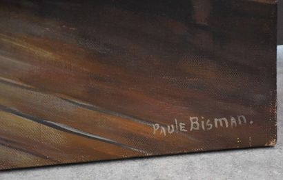 Paule Bisman ( 1897-1973 Paule Bisman (1897-1973). Oil on canvas representing a Renaissance...