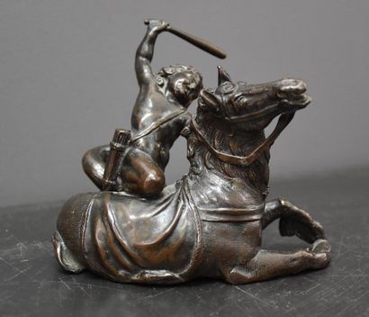 null Ancient renaissance bronze with mythological theme. Perhaps from the Renaissance...