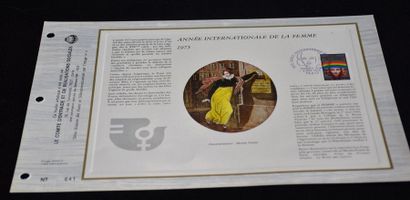 null 13 CEF artistic philatelic sheets, limited editions, postal and telecommunications...