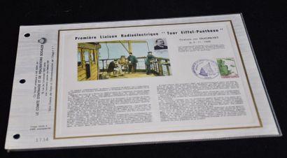 null 13 CEF artistic philatelic sheets, limited editions, postal and telecommunications...