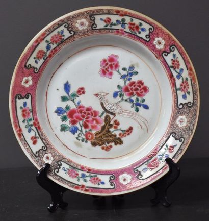 null Pair of Chinese porcelain plates, company from the 18th century India.