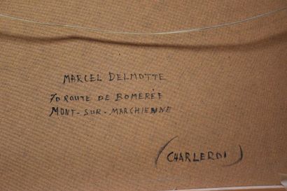 Marcel Delmotte ( 1901-1981) Marcel Delmotte ( 1901-1981). Huile sur isorel signée...