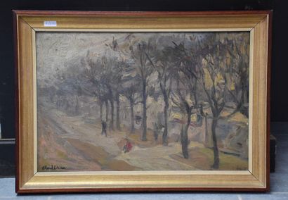 Fernand Allard L'olivier (1883-1933). Oil...