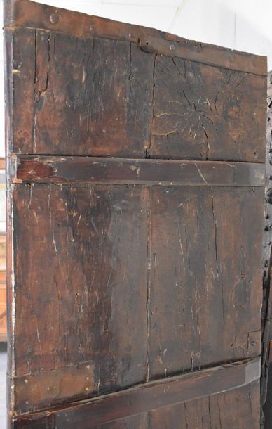 null "Pair of doors late eighteenth / early nineteenth wood and iron decorated with...