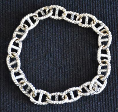 Gucci white gold link bracelet, 23.3 g.