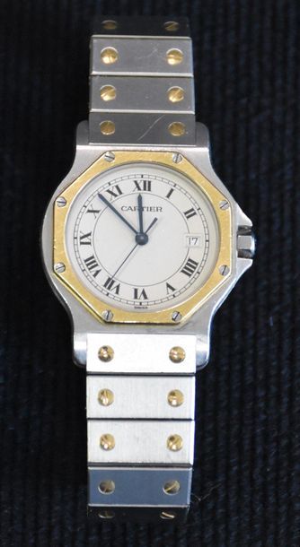 Cartier and ladies watch, Santos model, gold...