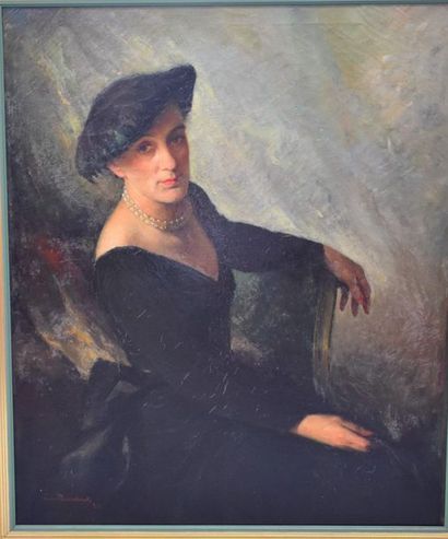 null Georges Van Raemdonck ( 1888 - 1966 ) . " Le travesti " . Huile sur toile, provenance...