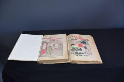 null Le petit XXème. Lot de fascicules de l'année 1938, incomplète. Reliés en 2 volumes....