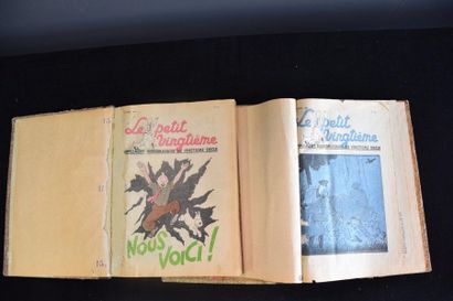 null Le petit XXème. Lot de fascicules de l'année 1937, incomplète. Reliés en 2 volumes....