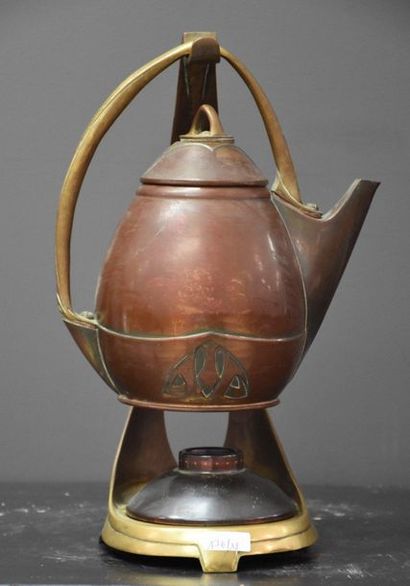 null Albin Muller ( 1871 - 1941 ) . German teapot art nouveau secessionist signed...