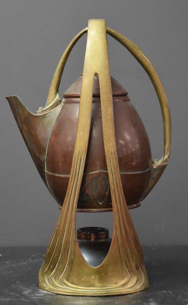 null Albin Muller ( 1871 - 1941 ) . German teapot art nouveau secessionist signed...