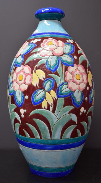 null Large Vase boch keramis D 1704 . 51 cm .