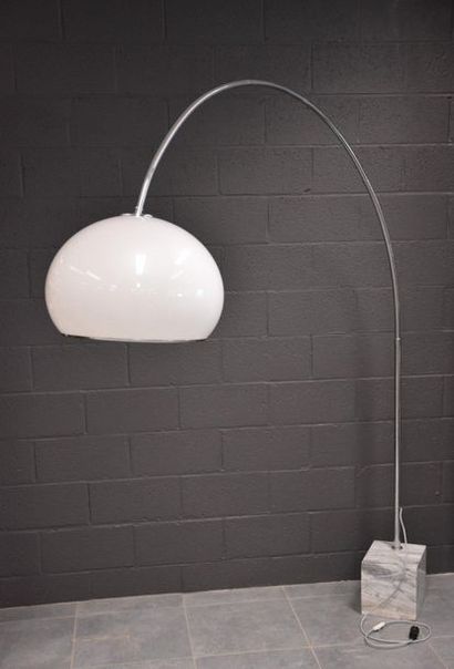 null Design floor lamp marked Guzzini, Italy circa 1970 . Ht 207 cm , Length 180...