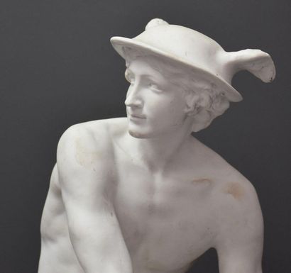null Pigalle Jean Baptiste ( 1714 - 1785 ). According to. Sculpture in white biscuit...