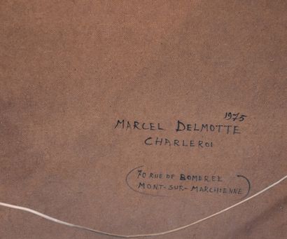 Marcel Delmotte ( 1901 - 1984 ) Marcel Delmotte ( 1901 - 1984 ). Paysage surréaliste....