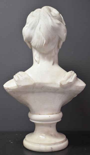 Charles Van Oemberg (1824-1901) Charles Van Oemberg (1824-1901). Buste d'élégante...