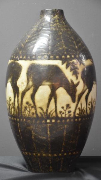 Charles Catteau ( 1880 - 1966 ) Charles Catteau ( 1880 - 1966 ). Important vase Boch...