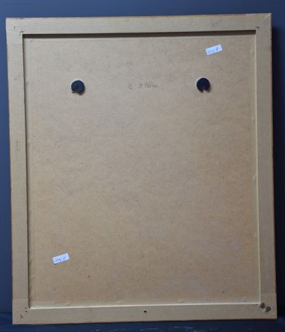 null Jean Cocteau. Profil d'homme Lithographie. 36 x 29 cm .
