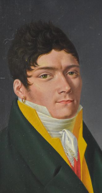 null Portrait of a quality man. French school around 1820.

Oil on panel . 24 x 31...