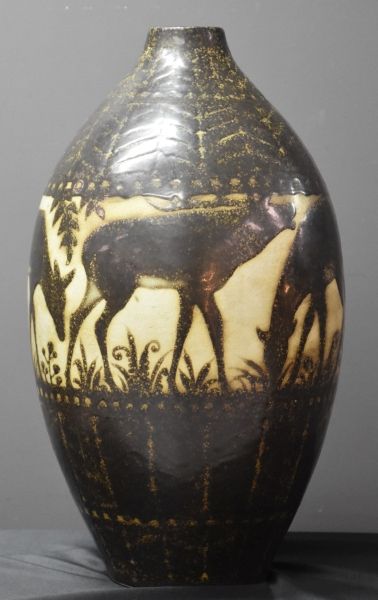 Charles Catteau ( 1880 - 1966 ) Charles Catteau ( 1880 - 1966 ). Important vase Boch...