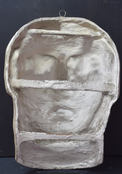 null Workshop plaster late 19th century representing an antique face later on an...