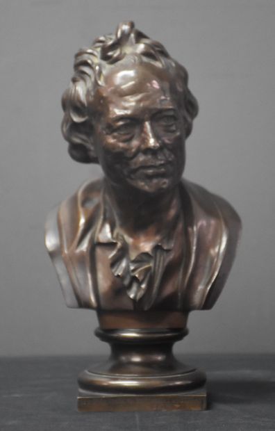 Ferdinand Barbedienne. (1810-1892) Ferdinand Barbedienne. (1810-1892). Buste en bronze... Gazette Drouot