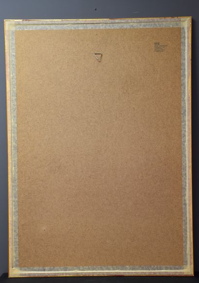 null Affiche au profil d'homme. " Picasso Seidel Frankfurt 1981 ". 58 x 83 cm.