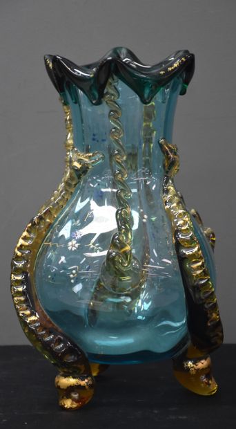 Auguste Jean (1829-1896) 
Auguste Jean (1829-1896). (Attribué à) Vase en cristal...