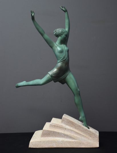 Pierre LE FAGUAYS (1892-1962) Pierre LE FAGUAYS (1892-1962). Danseuse en régule art...