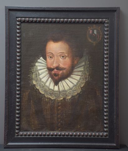 null 西班牙荷兰统治者奥地利大公阿尔伯特的古董画像。尺寸：45 x 60厘米。