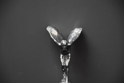 null Spirit of Ecstasy. Vintage Rolls Royce radiator cap. Marked Sykes, and RR Ltd...