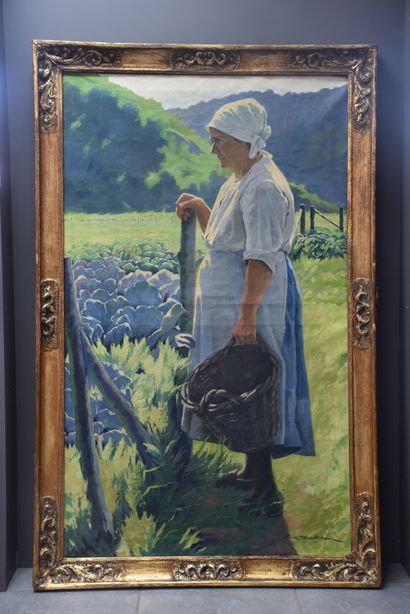 Olivier Duchâteau (1876-1939) Olivier Duchâteau (1876-1939). The cabbage picker....