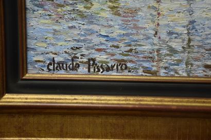 Hugues Claude Pissarro (1935) Hugues Claude Pissarro (1935). Le bassin de l'estuaire...