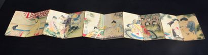 null Lot de deux recueils illustrés de scènes érotiques chinoises. Chine vers 19...