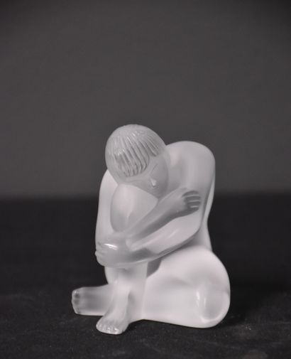 null Lalique France. Contemporary work around 2007. Accompanied by its box. Height...