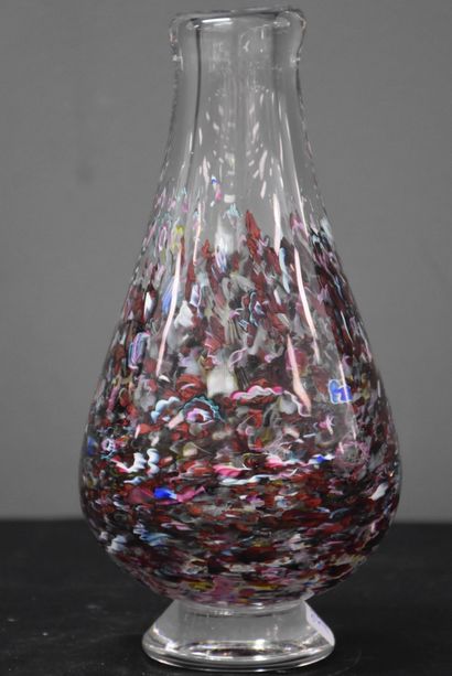 Charles GRAFFART (1893-1967) 查尔斯-格拉法特（1893-1967）代表瓦尔-圣-朗伯。有彩色内含物的花瓶。独特的作品，签名和日期为...