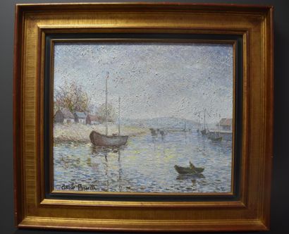 Hugues Claude Pissarro (1935) Hugues Claude Pissarro (1935). Le bassin de l'estuaire...