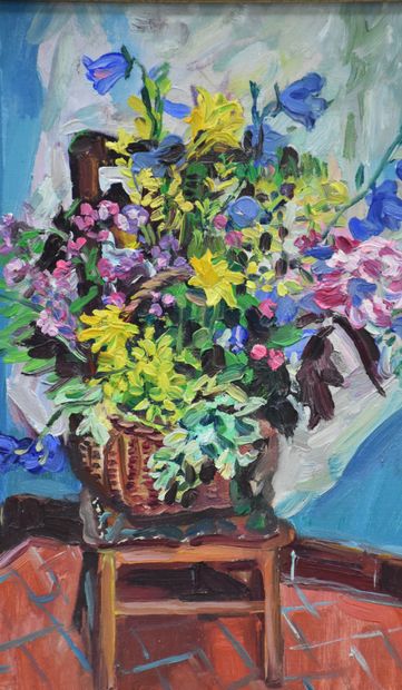 Marie Howet (1897-1984) Marie Howet (1897-1984). Still life with a flowering bouquet....