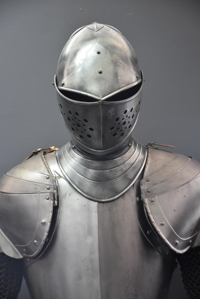 null Medieval style armor, made in the middle of the 20th century.