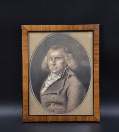 null Presumed portrait of Julien Auguste Delbruyère. Pastel. Dimensions : 26 x 19...