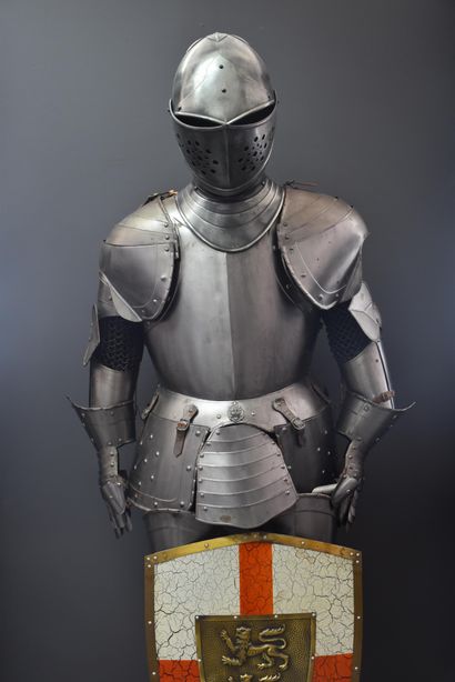 null Medieval style armor, made in the middle of the 20th century.