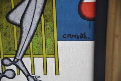 Gustave Camus (1914-1984), 古斯塔夫-加缪(1914-1984)《鱼干》九。布面油画 1983年。在《古斯塔夫-加缪》一书中有参考和插...