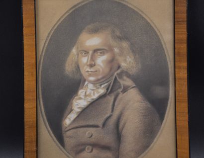 null Presumed portrait of Julien Auguste Delbruyère. Pastel. Dimensions : 26 x 19...